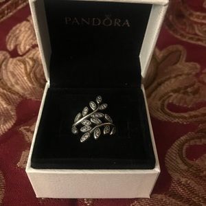 Pandora silver vine ring